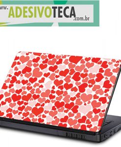 Adesivo Notebook Corações