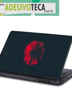 Adesivo Notebook Flor Vermelha