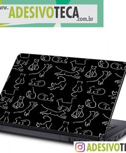 Adesivo Notebook Gatos