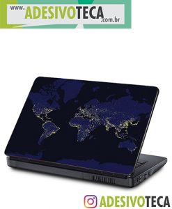 Adesivo Notebook MapaMundi 02