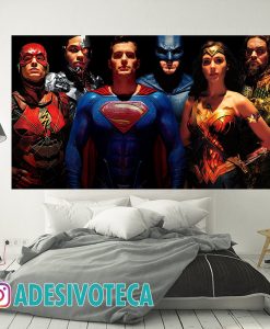 Adesivo Painel de Parede Liga da Justiça