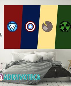 Adesivo Painel de Parede Vingadores Logo