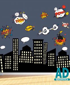 Adesivo Papel de Parede City