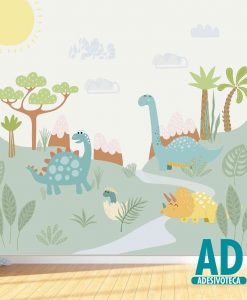 Adesivo Papel de Parede Dinossauros