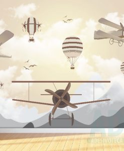 Adesivo Papel de Parede Infantil Baby Kids Aviões