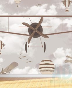 Adesivo Papel de Parede Infantil Baby Kids Aviões