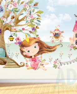 Adesivo Papel de Parede Infantil Baby Kids Princesa