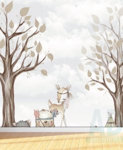 Adesivo Papel de Parede Infantil Baby Kids Outono