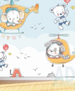 Adesivo Papel de Parede Infantil Baby Bichinhos 03