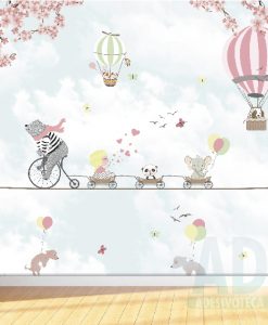Adesivo Papel de Parede Infantil Baby Bichinhos 04