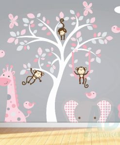 Adesivo Papel de Parede Infantil Baby Bichinhos 08