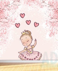 Adesivo Papel de Parede Infantil Baby Bailarina