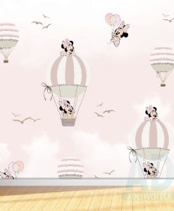 Adesivo Papel de Parede Infantil Baby Minnie