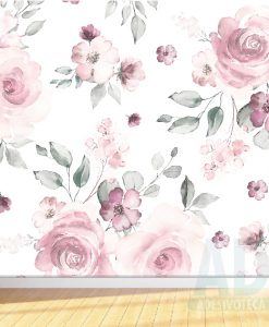 Adesivo Papel de Parede Infantil Baby Flores