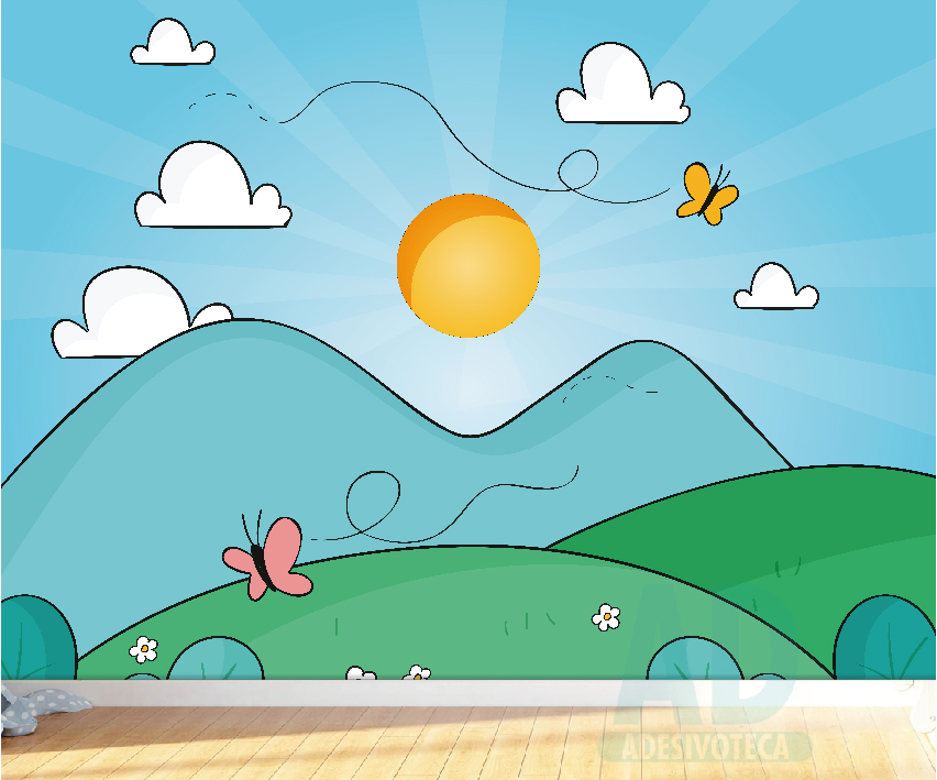 Adesivo Papel de Parede Infantil Baby Kids Brasilia DF Adesivoteca Adesivo Papel de Parede Infantil Baby Decoração Quarto Parede Berço Brasilia taguatinga DF-03
