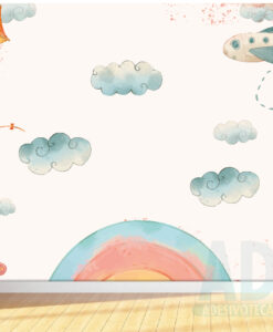 Adesivo Papel de Parede  Infantil Baby Amanhecer aquarela