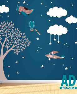 Adesivo Papel de Parede Infantil Noite 02