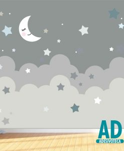 Adesivo Papel de Parede Infantil Noite