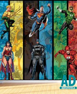 Adesivo Papel de Parede Liga da Justiça