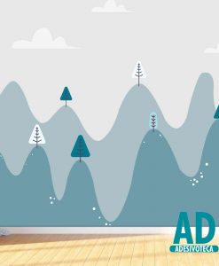 Adesivo Papel de Parede Montanhas