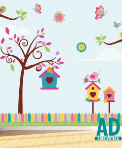 Adesivo Papel de Parede Pássaros