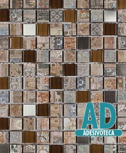 Adesivo Papel de Parede Pastilha 166