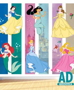 Adesivo Papel de Parede Princesas