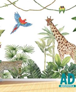 Adesivo Papel de Parede  Safari Savana Animais 07 (cópia)