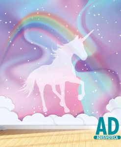 Adesivo Papel de Parede Unicórnio