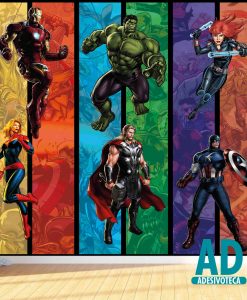 Adesivo Papel de Parede Vingadores
