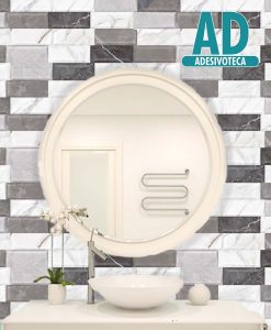 Adesivo Pastilha 3D Infinity Marmo Decor