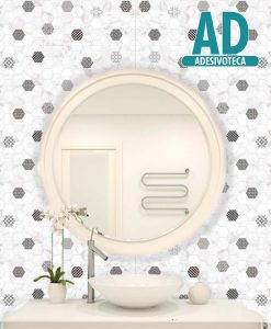 Adesivo Pastilha Hexagonal