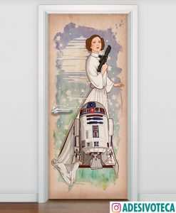 Adesivo Porta Princesa Leia