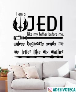 Adesivo Recortado Frase Jedi 02