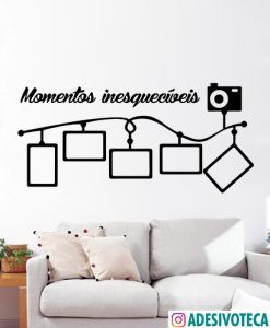 Adesivo Recortado Frase "Momentos Inesquecíveis"