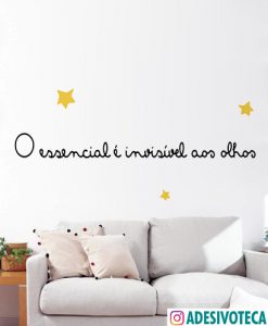 Adesivo Recortado Frase O Pequeno Príncipe