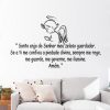 Adesivo Recortado Frase Santo Anjo
