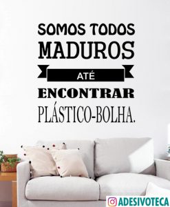 Adesivo Recortado Frase "Somos Todos..."
