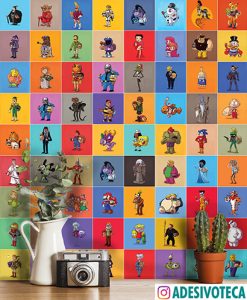 Adesivo de Parede Icons Unmasked - Alex Solis