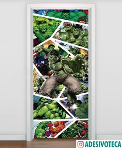 Adesivo de Porta Hulk