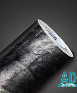 Adesivo Decor Mármore Silver Black-Gloss