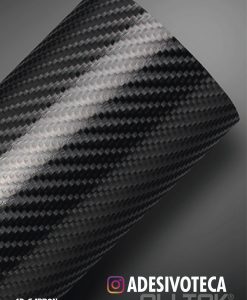 Adesivo Fibra de Carbono Preto 4D Tuning