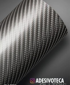 Adesivo Fibra de Carbono Preto 4D Tuning