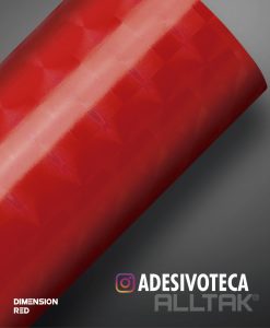Adesivo Dimension Vermelho Tuning