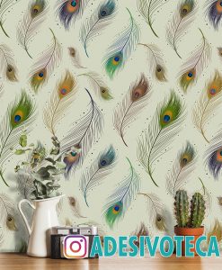 Adesivo Papel de Parede Pavão