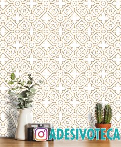 Adesivo Papel de Parede Marrocos Ouro