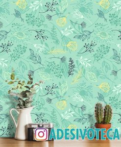 Adesivo Papel de Parede Floral Galhos