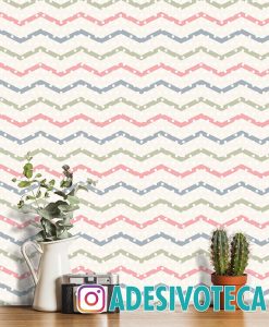 Adesivo Papel de Parede Chevron Color B