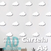 Cartela de Adesivo Nuvens