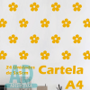 Cartela de Adesivo Flor